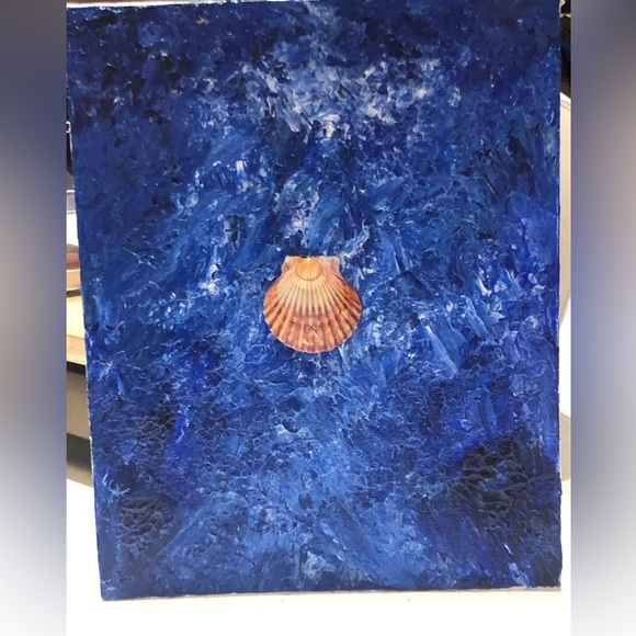 Ocean 🌊 Sea Art Handmade: Acrylic & Shell - Picture 14 of 16